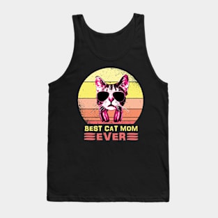 Best Cat Mom Ever Color Tank Top